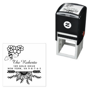honingbij    familienaam & zelfinktende stempel