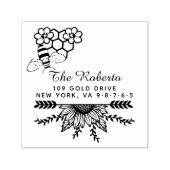 honingbij | familienaam & zelfinktende stempel (Design)