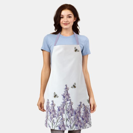 Honingbij floraal Schort (Gedragen)