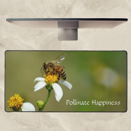 Honingbij fotografisch bestuiven geluk bureaumat
