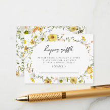 Honingbij Gele Waterverf Bloemen Luier Raffle