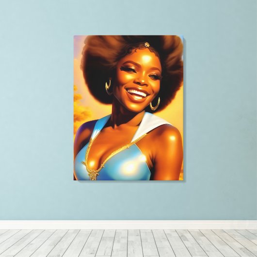 "Honingbij" genieten van het leven Canvas Afdruk (Insitu (Houten vloer))