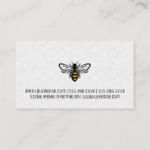 honingbij | Geometrisch patroon | Insecten Visitekaartje (Achterkant)