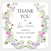 honingbij | Hartelijk dank Vierkante Sticker (Voorkant)