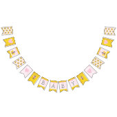 Honingbij hommel honingraat roze meisje Baby showe Vlaggetjes (Alle)