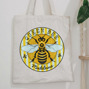 Honingbij hommel koningin bij Gepersonaliseerd Tote Bag