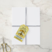 Honingbij Honing Apiary Bee Jar Labels | Gestreept Cadeaulabel (Met Touw)