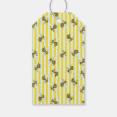 Honingbij Honing Apiary Bee Jar Labels | Gestreept Cadeaulabel (Achterkant)