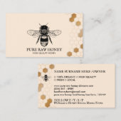  Honingbij Honingraat Apiary Beige Visitekaartje (Voorkant / Achterkant)