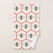 Honingbij Honingraat Bijenhouder Bad Handdoek (Handdoek)
