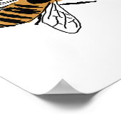 Honingbij Illustratie Bij Schilderij Kunst Poster (Hoek)