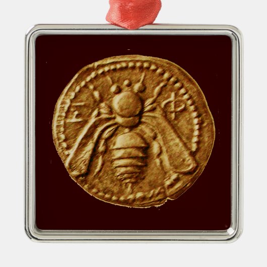 HONINGBIJ, IMBEER METALEN ORNAMENT (Voorkant)