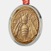 HONINGBIJ, IMBEER METALEN ORNAMENT (Links)