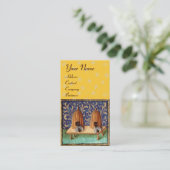 HONINGBIJ, IMBKERIJ, IMBKER MONOGRAM VISITEKAARTJE (Staand voorkant)