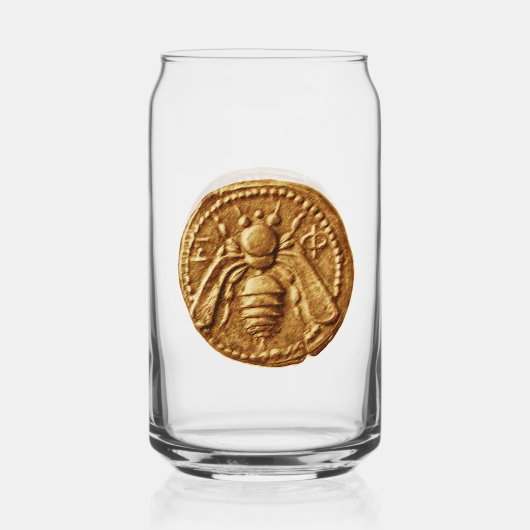 HONINGBIJ, IMKER, BIJENTEELT BLIKVORM GLAS (Voorkant)