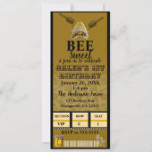 Honingbij Imkerij Verjaardagsfeestje Fotokaartje Kaart (Voorkant)