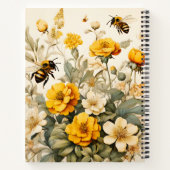  honingbij in botanische producten notitieboek (Achterkant)