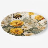  honingbij in botanische producten papieren bordje (Gekanteld)