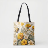  honingbij in botanische producten tote bag (Voorkant)