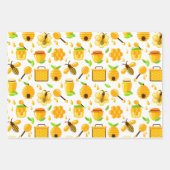 Honingbij Inpakpapier Set van 3 Vel (Voorkant 2)