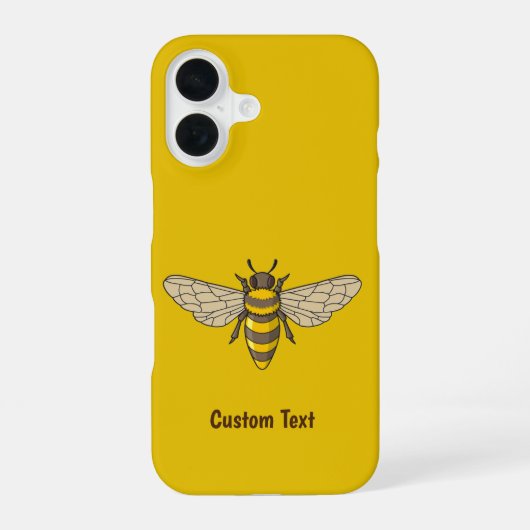 Honingbij iPhone 16 Hoesje (Achterkant)