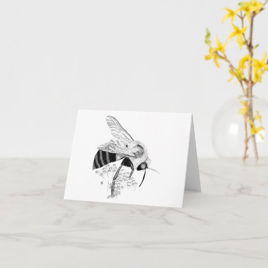 Honingbij Kaart (Gele Bloem)