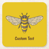 Honingbij Kartonnen Onderzetters (Voorkant)