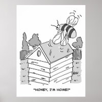 Honingbij Keert Terug naar zijn Bijenkorf