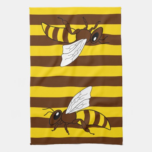 Honingbij keukenhanddoek (Verticaal)