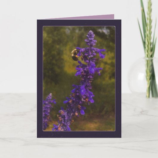 honingbij & lavendel kaart (Voorkant)