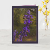 honingbij & lavendel kaart (Gele Bloem)