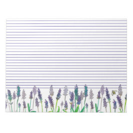 Honingbij Lavendel Kruid Bloemen Lined Notitieblok