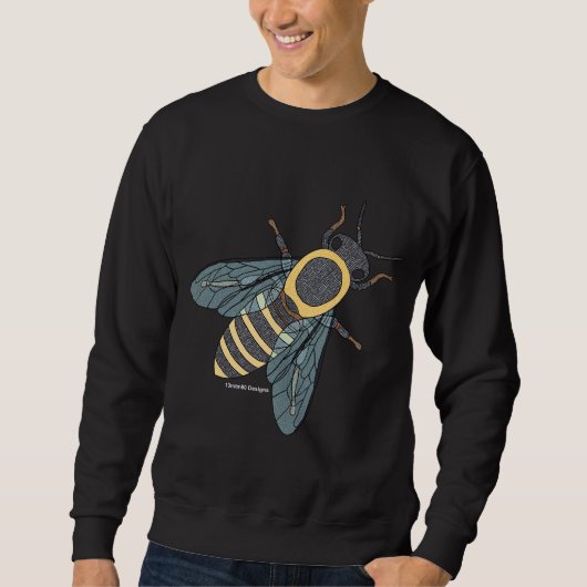 Honingbij (levendig) - Heren sweatshirt (Voorkant)