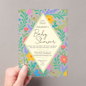 Honingbij, Lieveheersbeestje, Vlinder, Libel & Blo Acryl Uitnodigingen (Insitu (Draagbaar))