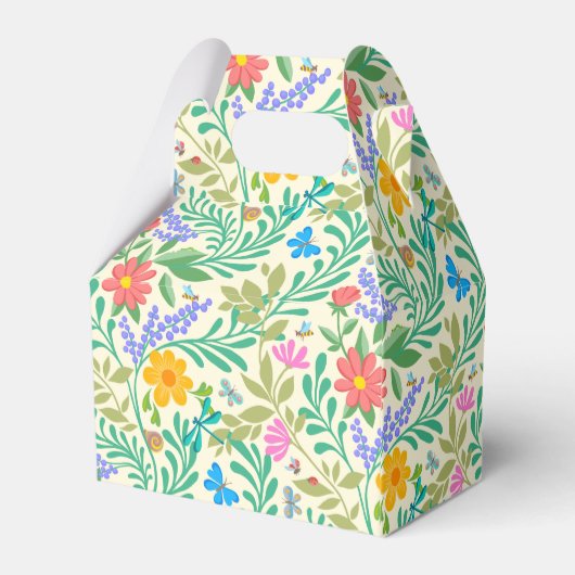 Honingbij, Lieveheersbeestje, Vlinder, Libel & Blo Bedankdoosjes (Achterkant)