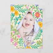 Honingbij, lieveheersbeestje, vlinder, libel & blo bedankkaart (Voorkant / Achterkant)