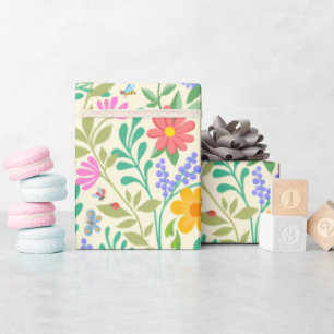 Honingbij, Lieveheersbeestje, Vlinder, Libel & Blo Cadeaupapier