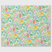 Honingbij, lieveheersbeestje, vlinder, libel & blo cadeaupapier (Vlak)