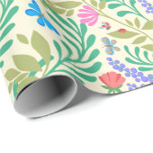 Honingbij, lieveheersbeestje, vlinder, libel & blo cadeaupapier (Rol Hoek)