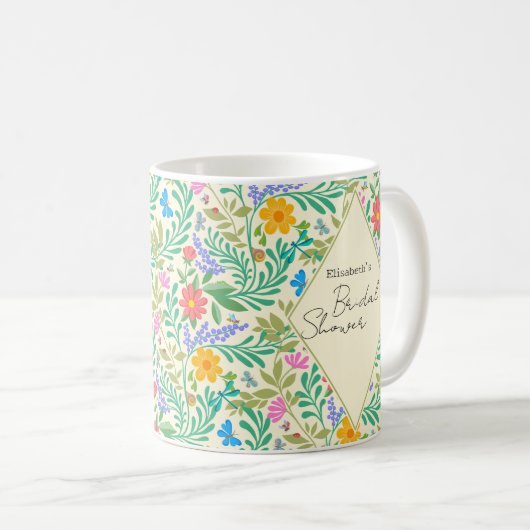 Honingbij, lieveheersbeestje, vlinder, libel & blo koffiemok (Voorkant rechts)