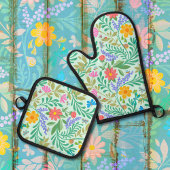 Honingbij, lieveheersbeestje, vlinder, libel & blo ovenwant & pannenlap set