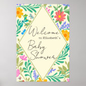 Honingbij, lieveheersbeestje, vlinder, libel & blo poster (Voorkant)