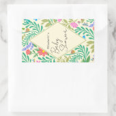 Honingbij, lieveheersbeestje, vlinder, libel & blo rechthoekige sticker (Tas)