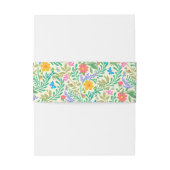 Honingbij, lieveheersbeestje, vlinder, libel & blo uitnodigingen wikkel (Achterkant Voorbeeld)