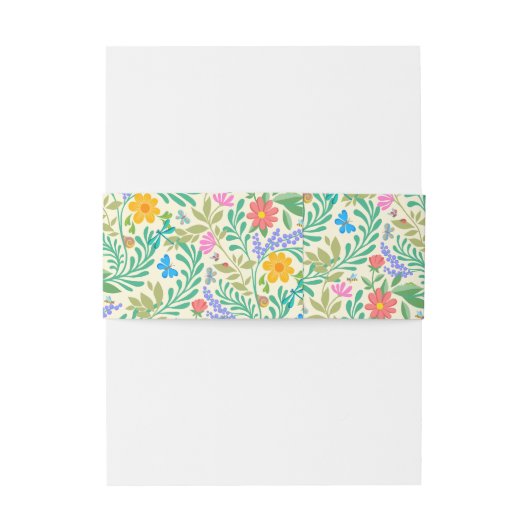 Honingbij, lieveheersbeestje, vlinder, libel & blo uitnodigingen wikkel (Achterkant Voorbeeld)