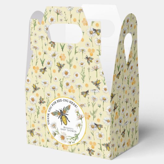 Honingbij mama naar bij Baby shower gunstboxen | B Bedankdoosjes (Geopend)