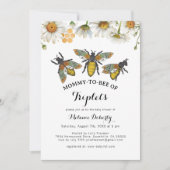 Honingbij mama naar bijendrieling Baby shower Kaart (Voorkant)