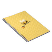 Honingbij met een lepel honing notitieboek (Rechterzijde)