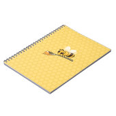 Honingbij met een lepel honing notitieboek (Linkerzijde)