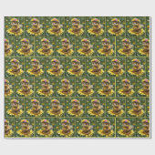 Honingbij met een mand van stuifmeel cadeaupapier (Vlak)